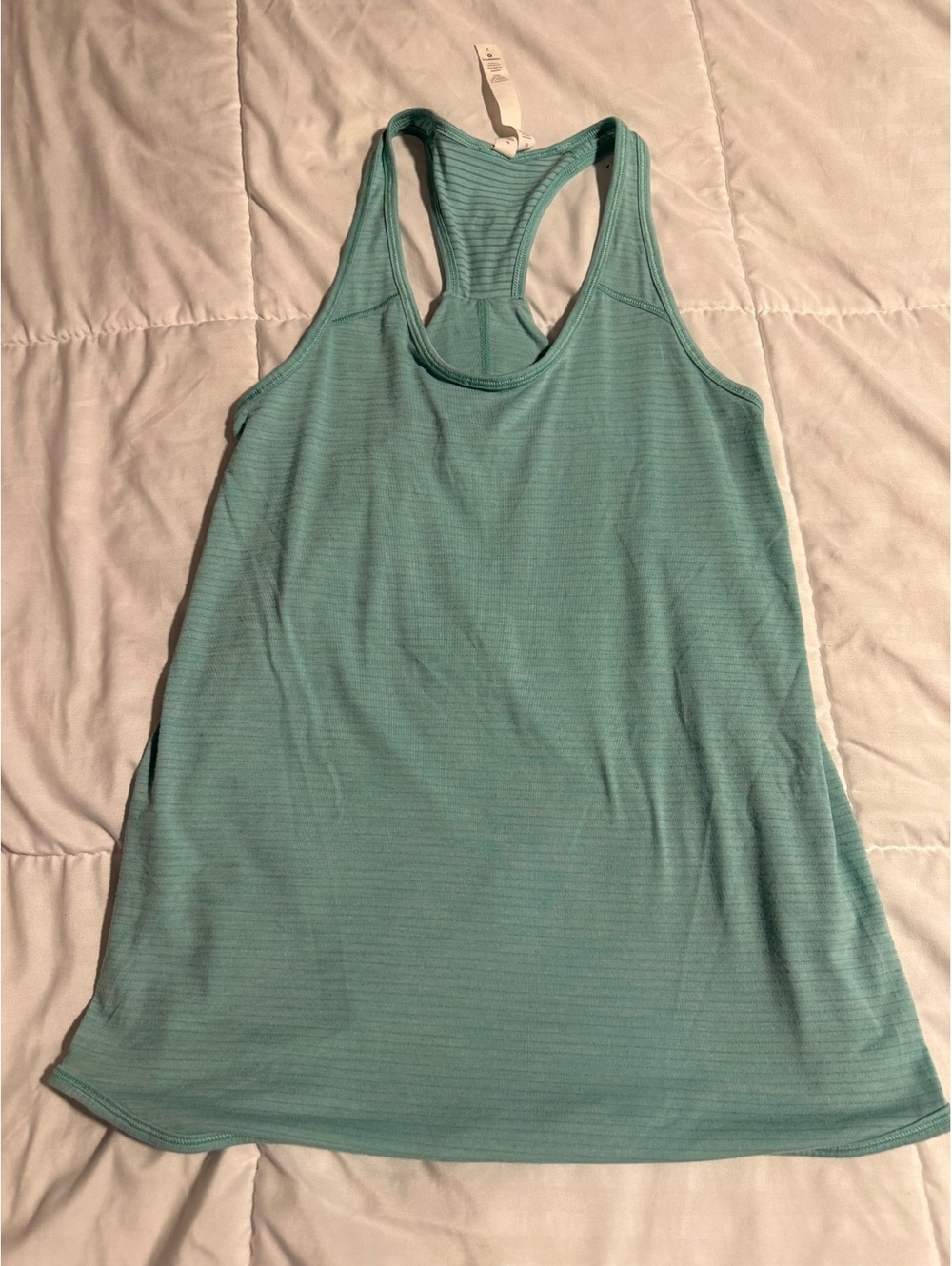 Lululemon‎ Women's Athletic Tank Top Size 2 Light Blue Racerback